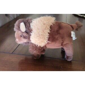Wildlife Artists Inc. Realistic 8" Brown Bison Buffalo Plush Toy